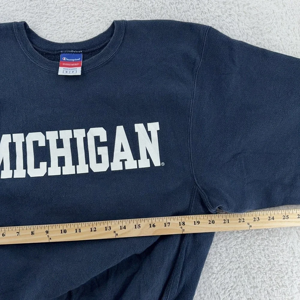 Vtg Champion Reverse Weave Michigan Wolverines‎ Sweatshirt Mens XS NCAA Crewneck